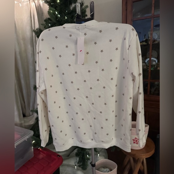 Vinyl Icons Gold Bow Star Sweatshirt. Christmas, ugly?, gift - Picture 3 of 6